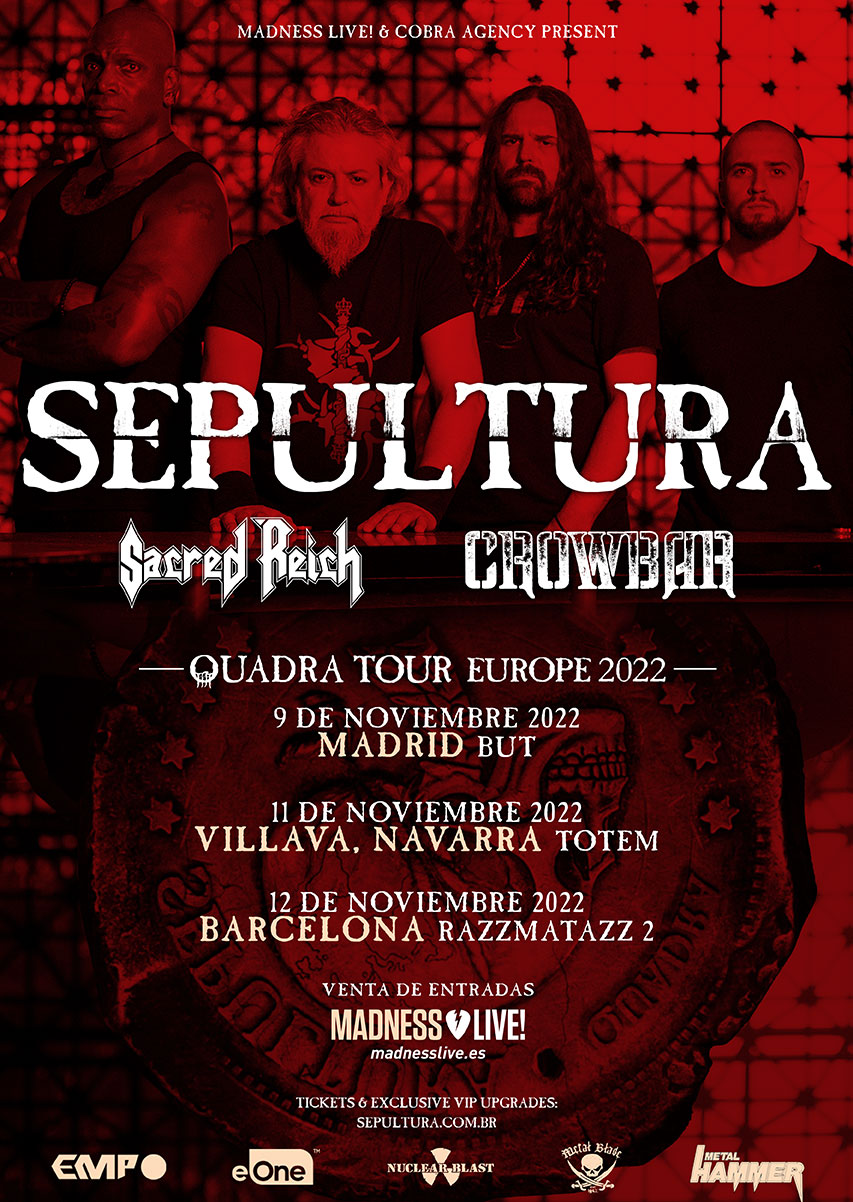 Sepultura + Sacred Reich + Crowbar